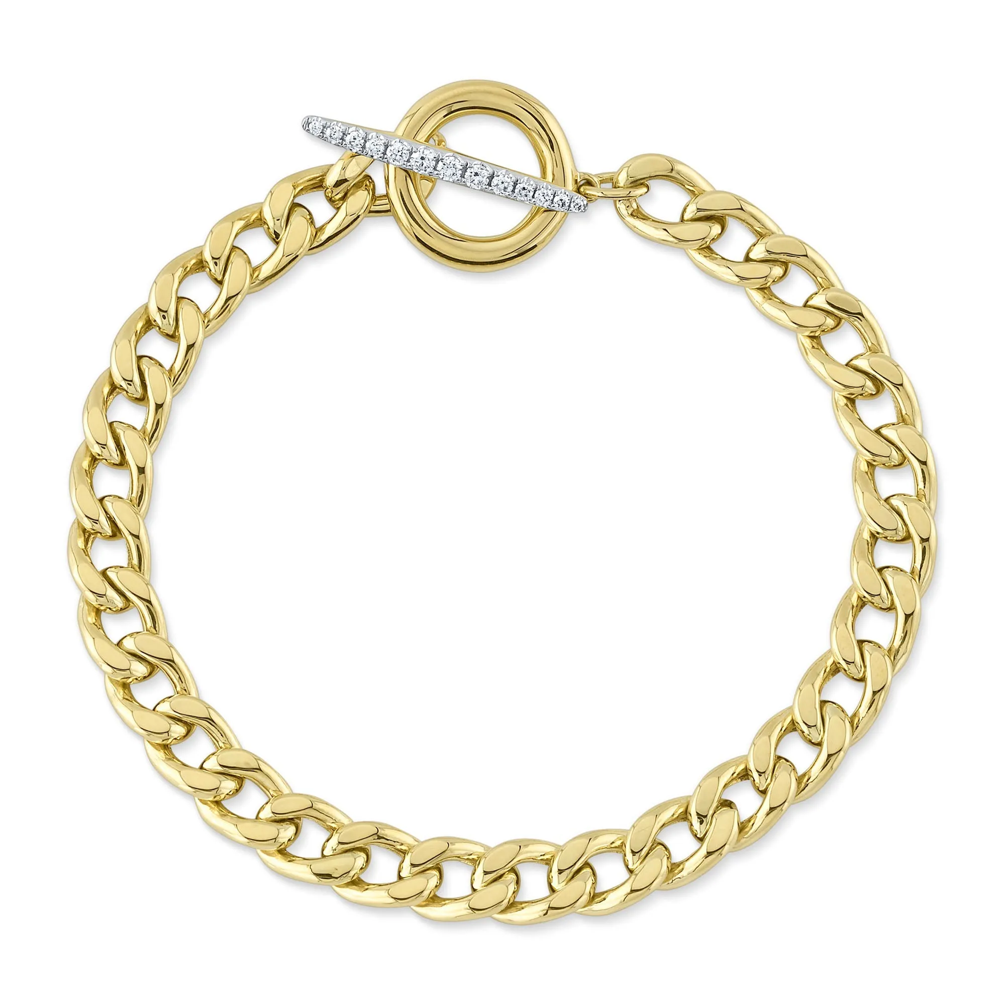 0.17CT DIAMOND LINK BRACELET