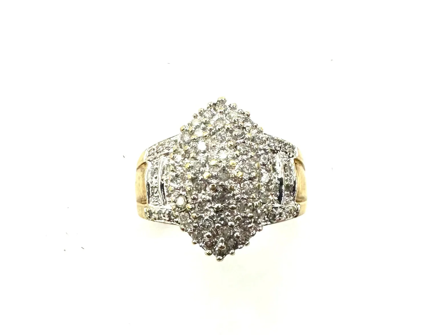 1 CTW Marquise Cluster Diamond Ring