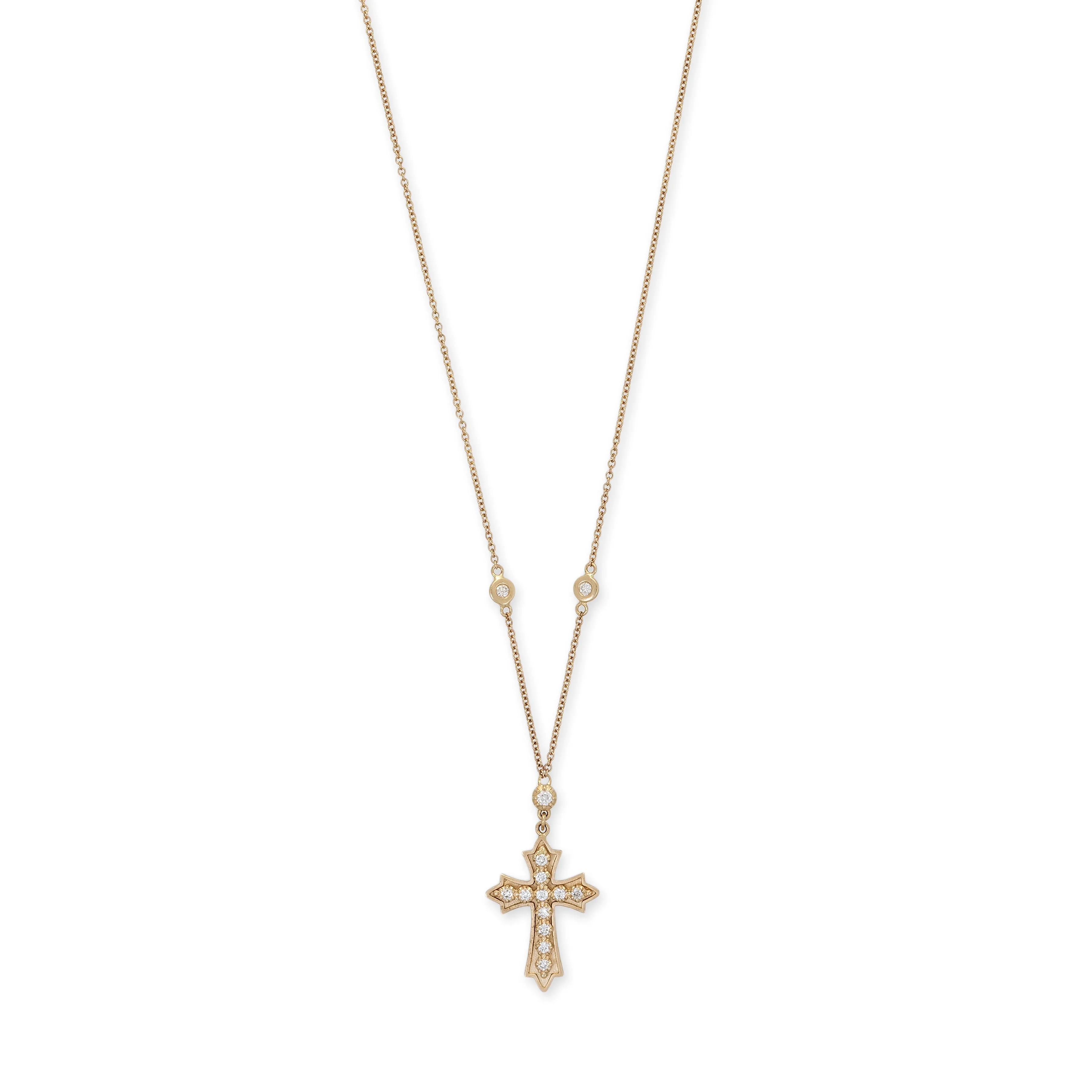 11 SOPHIA DIAMOND CROSS NECKLACE