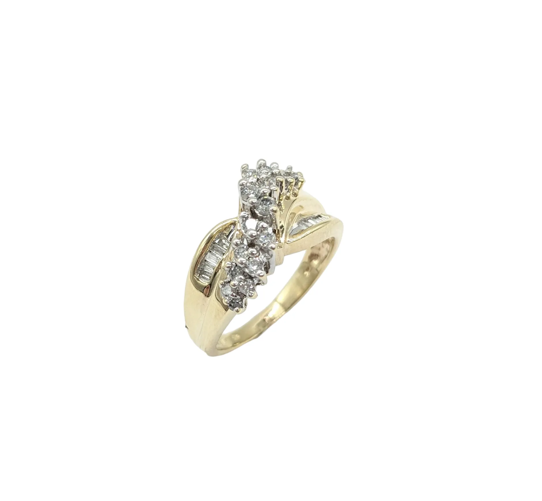 1/2 Carat Diamond Cross-over Fashion Ring