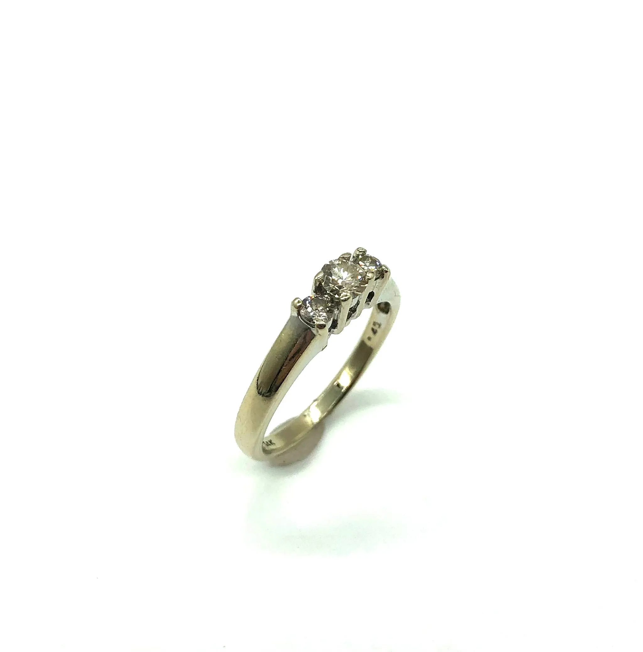 1/2 Ctw 3 Stone Diamond Ring