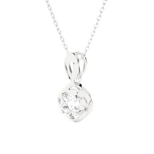 1/4  ctw Round Lab Grown Diamond Solitaire Pendant