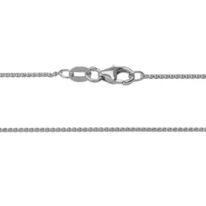 14k 1mm Diamond-Cut Wheat Chain