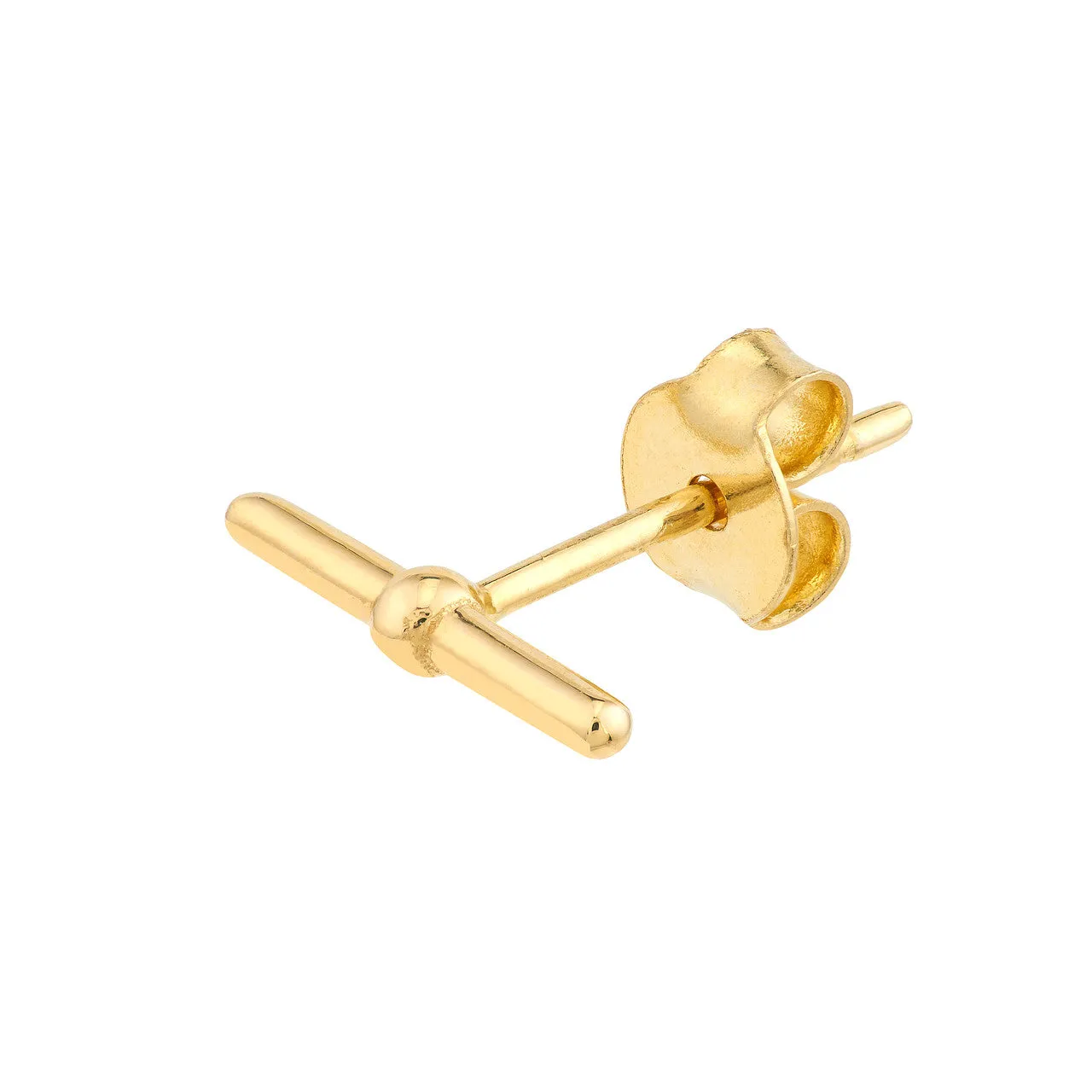 14k Bar Stud Earrings