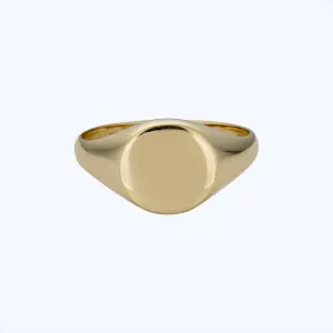 14K Yellow Gold Signet Ring