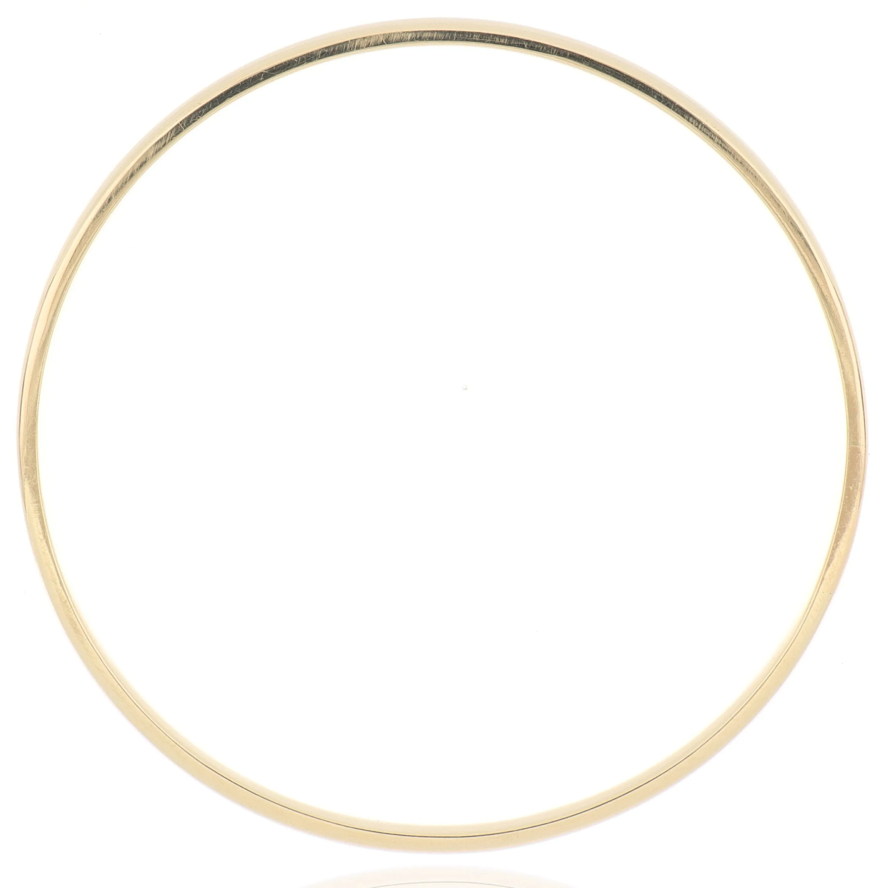 14k Yellow Gold Solid Bangle