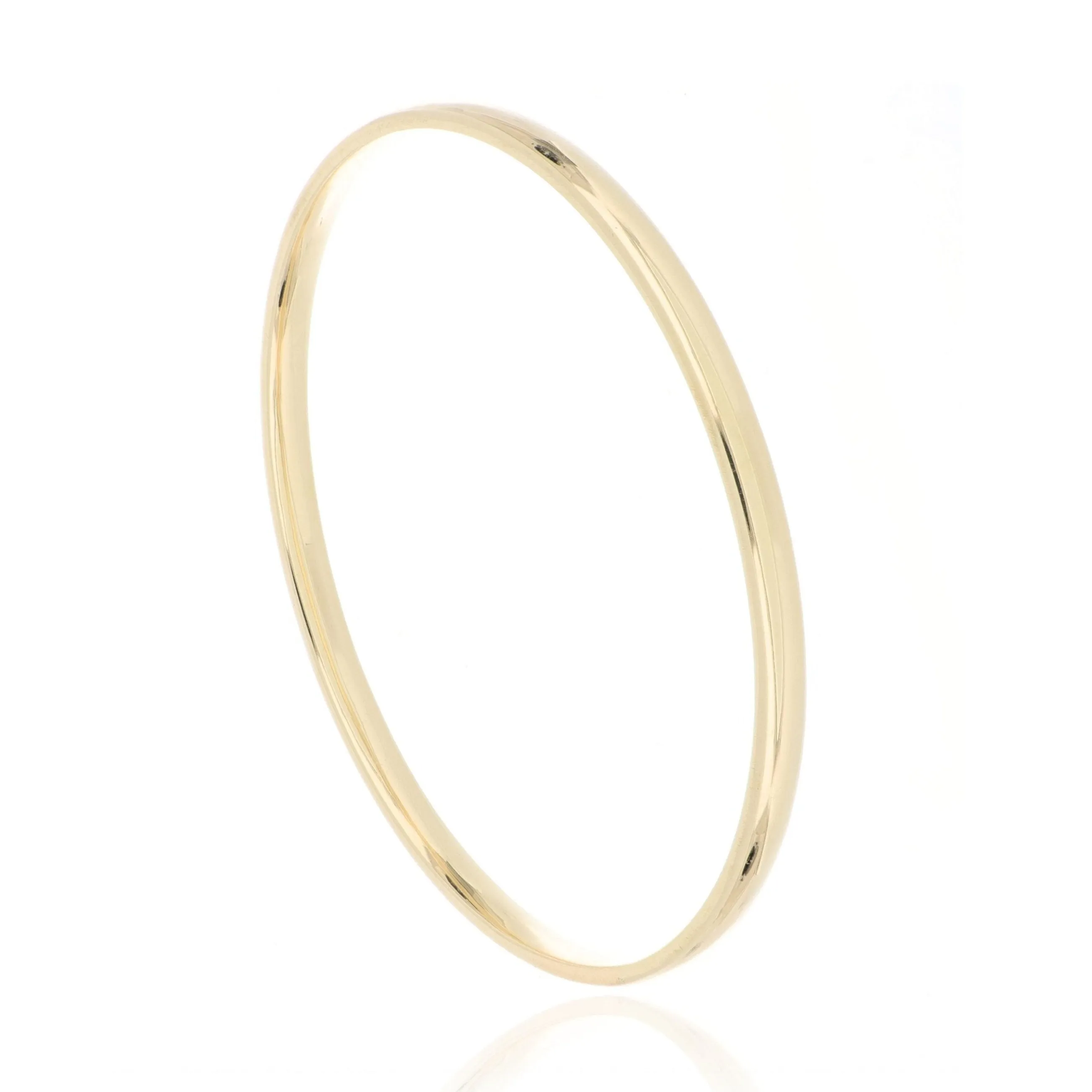 14k Yellow Gold Solid Bangle