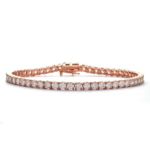 14KR 5.60CTW DIAMOND TENNIS BRACELET