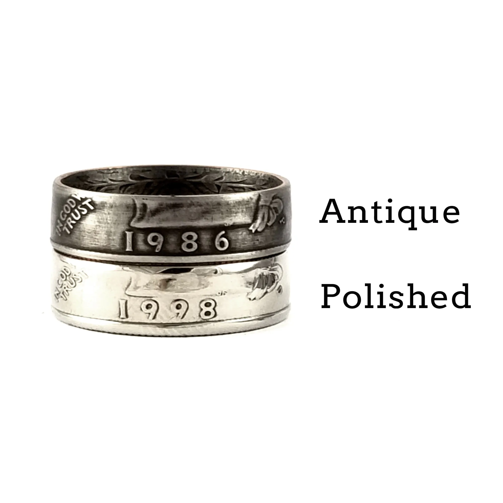 1990 Washington Quarter Coin Ring