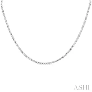 7.20CTRDDM TENNIS NECKLACES 14KT WG -G