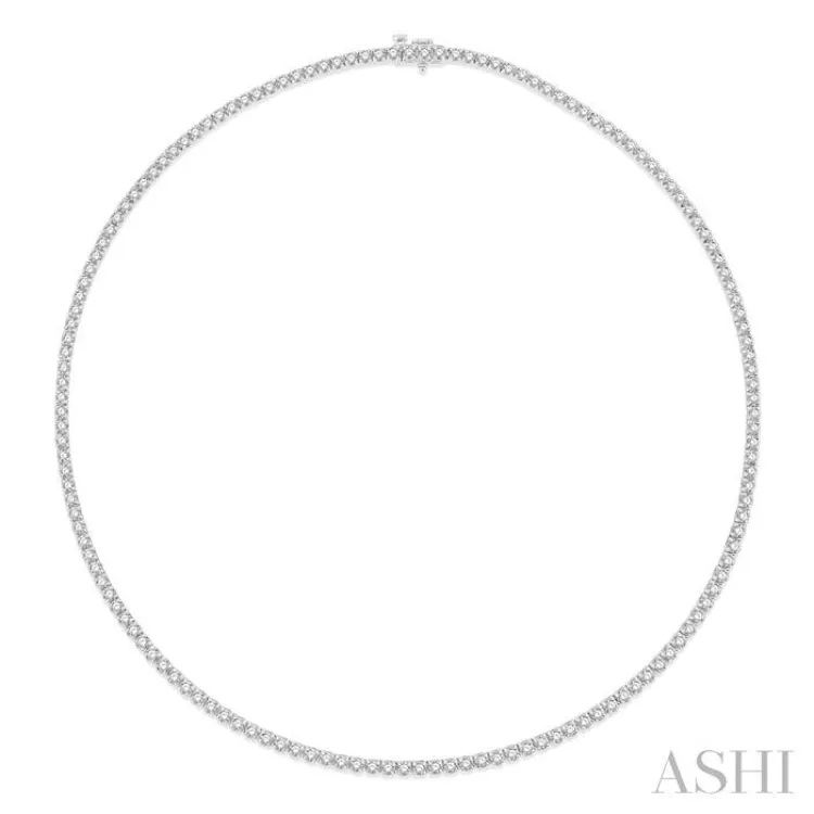 7.20CTRDDM TENNIS NECKLACES 14KT WG -G