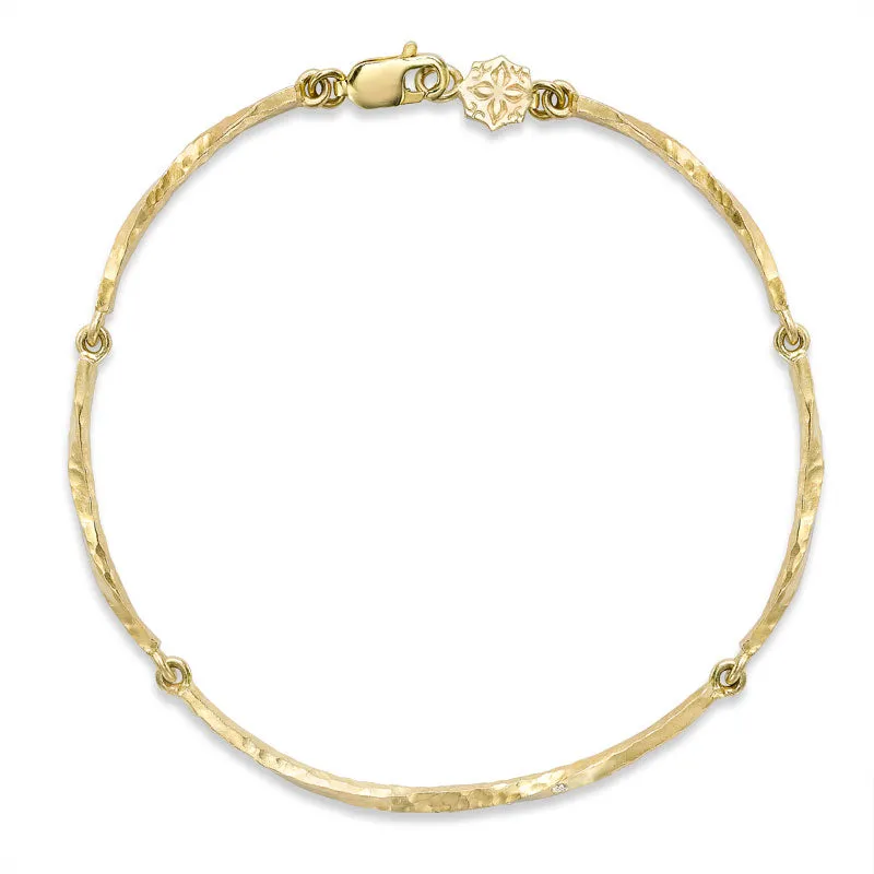 9k Gold Eternal Diamond Bracelet