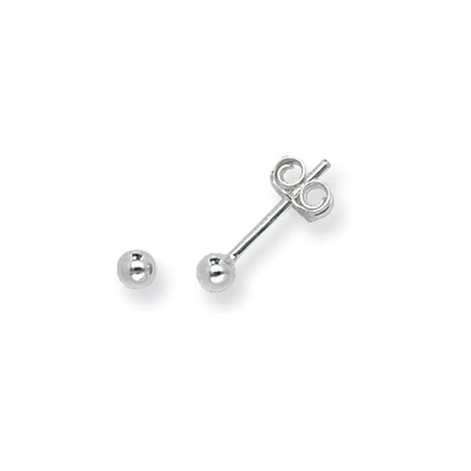 Acotis Silver Stud Earrings Ball G5510