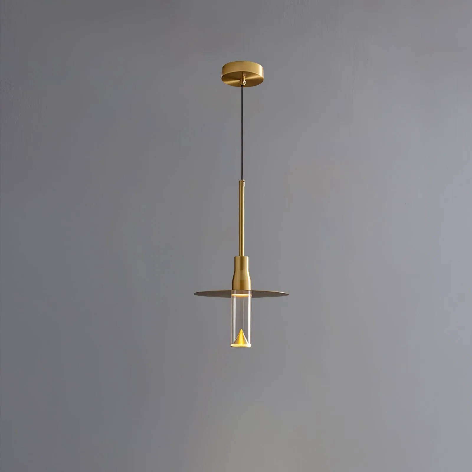 Acrylic Hat Plate Pendant Light