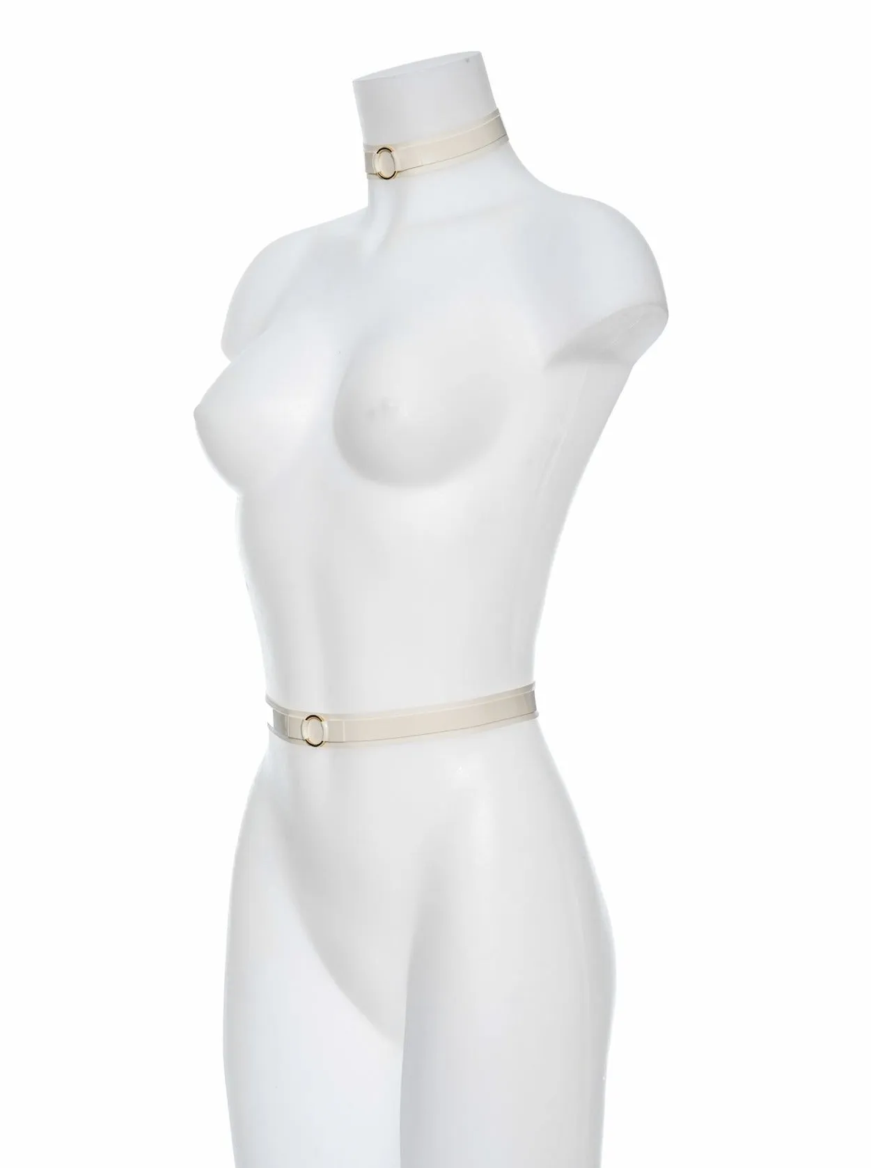 Alice Belt White & Gold