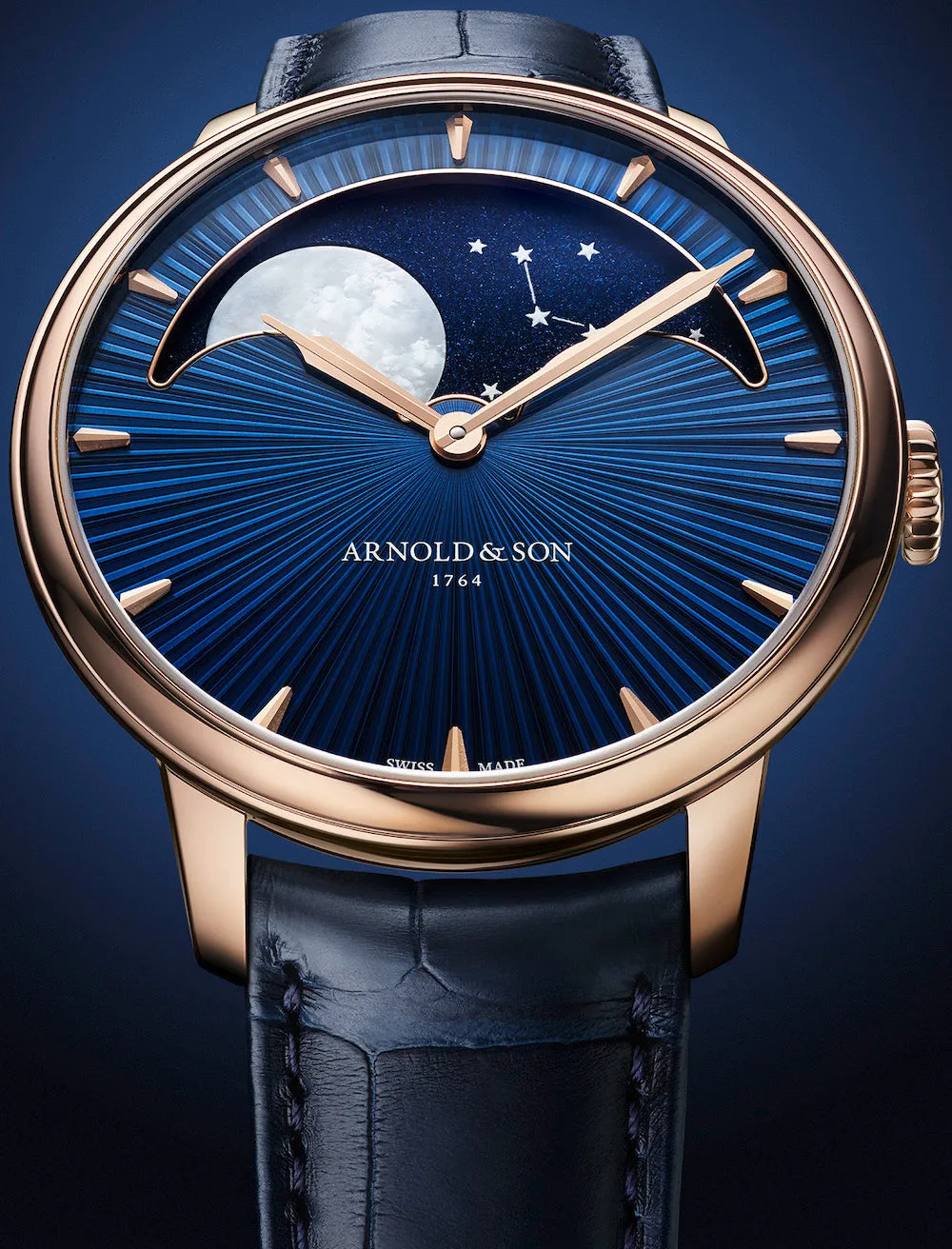 ARS Watch Perpetual Moon 41.5 Red Gold