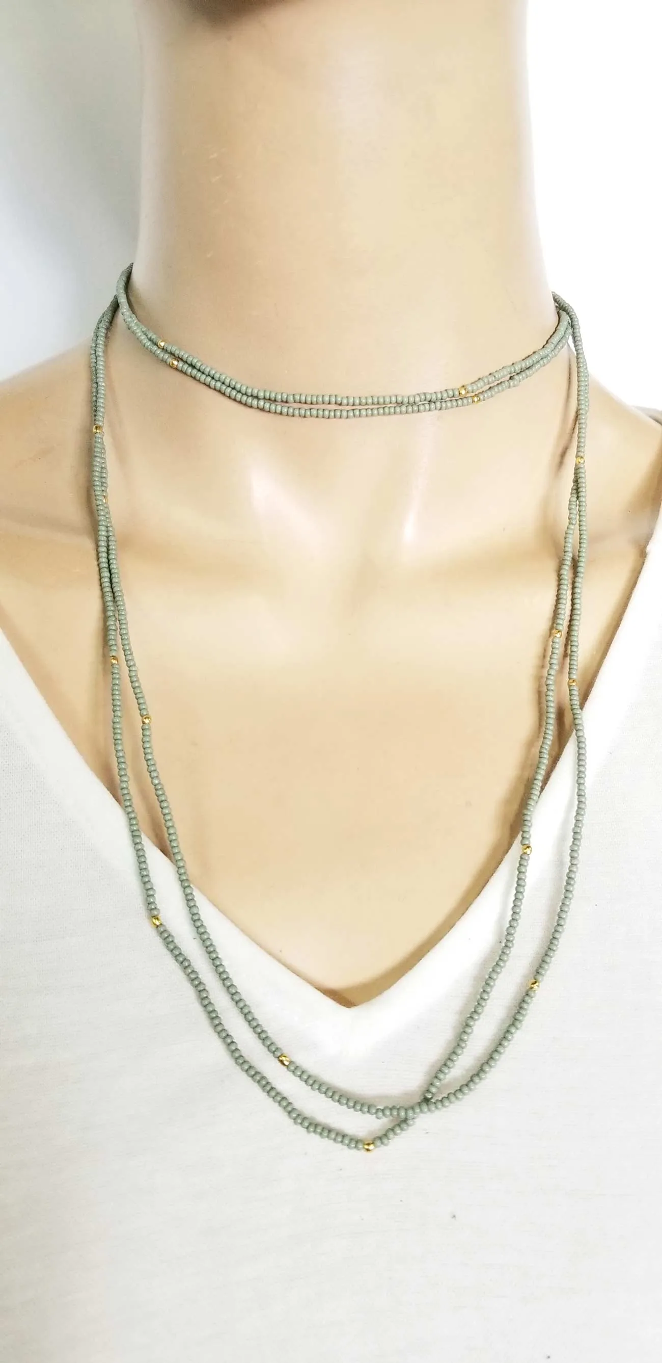 Beaded Necklace Extra Long