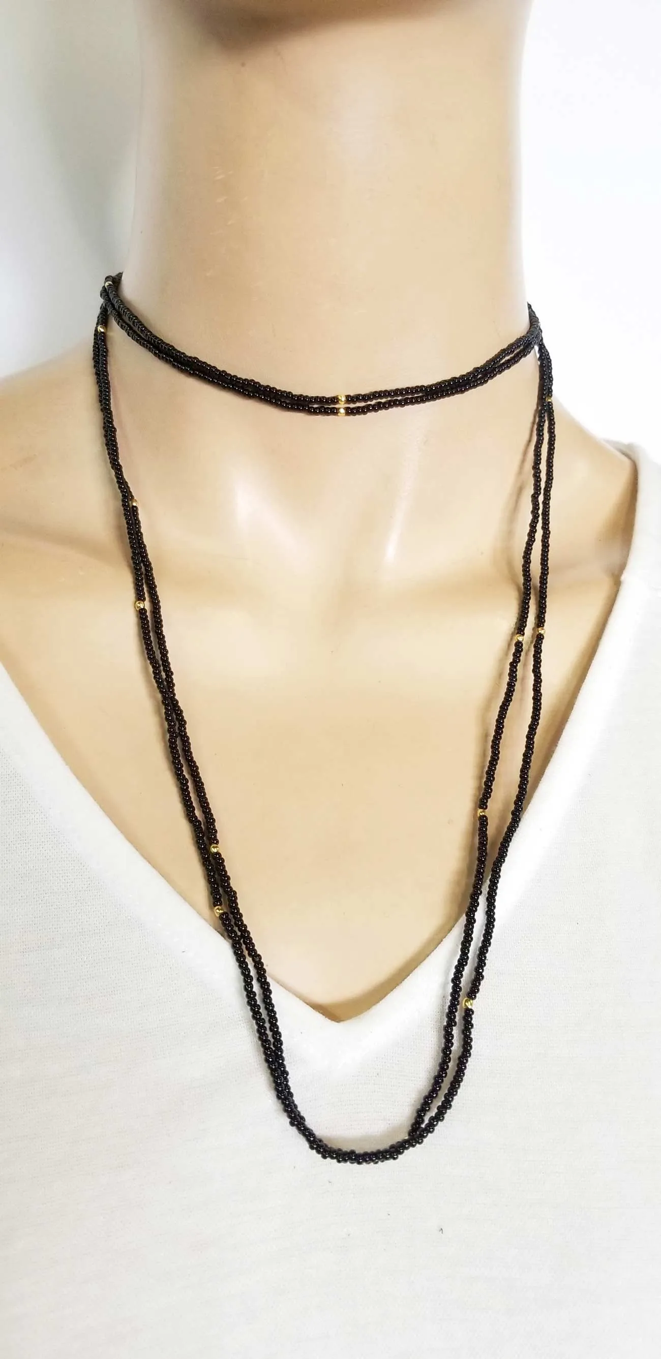 Beaded Necklace Extra Long