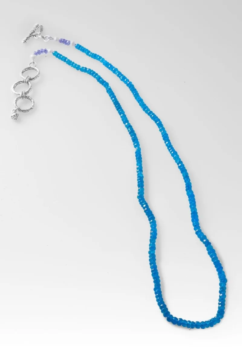 Beaded Neon Apatite Necklace™ in Watermark