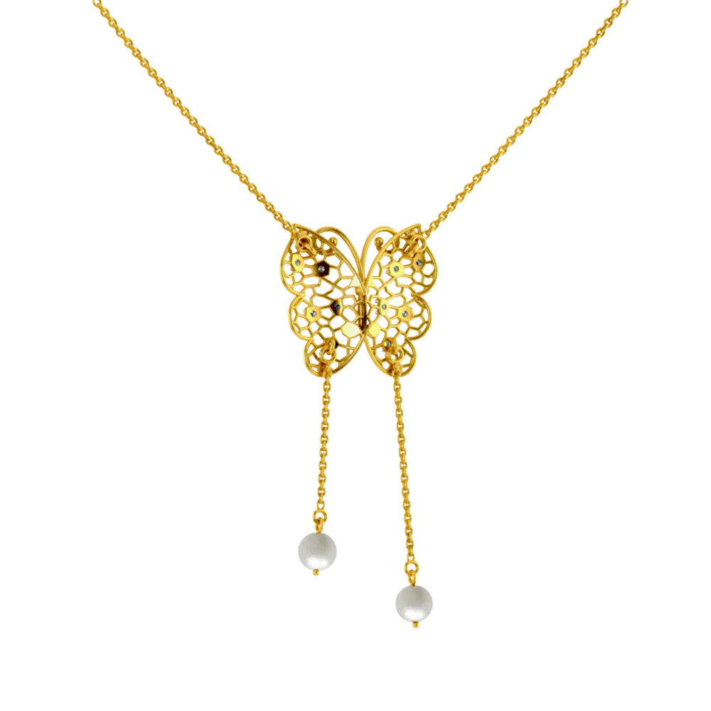 Beautiful Diamond Gold Necklace For Women