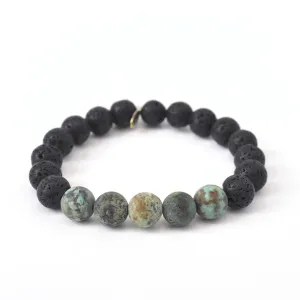 BEST SELLER Lava   Turquoise Bracelet