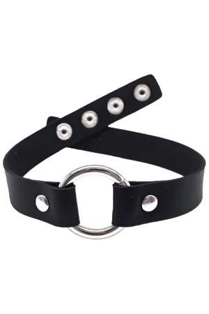 Black Gothic O-Ring Collar