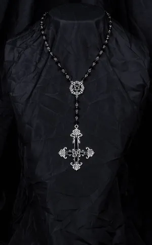 Blasphemy of the Cross Rosary Necklace