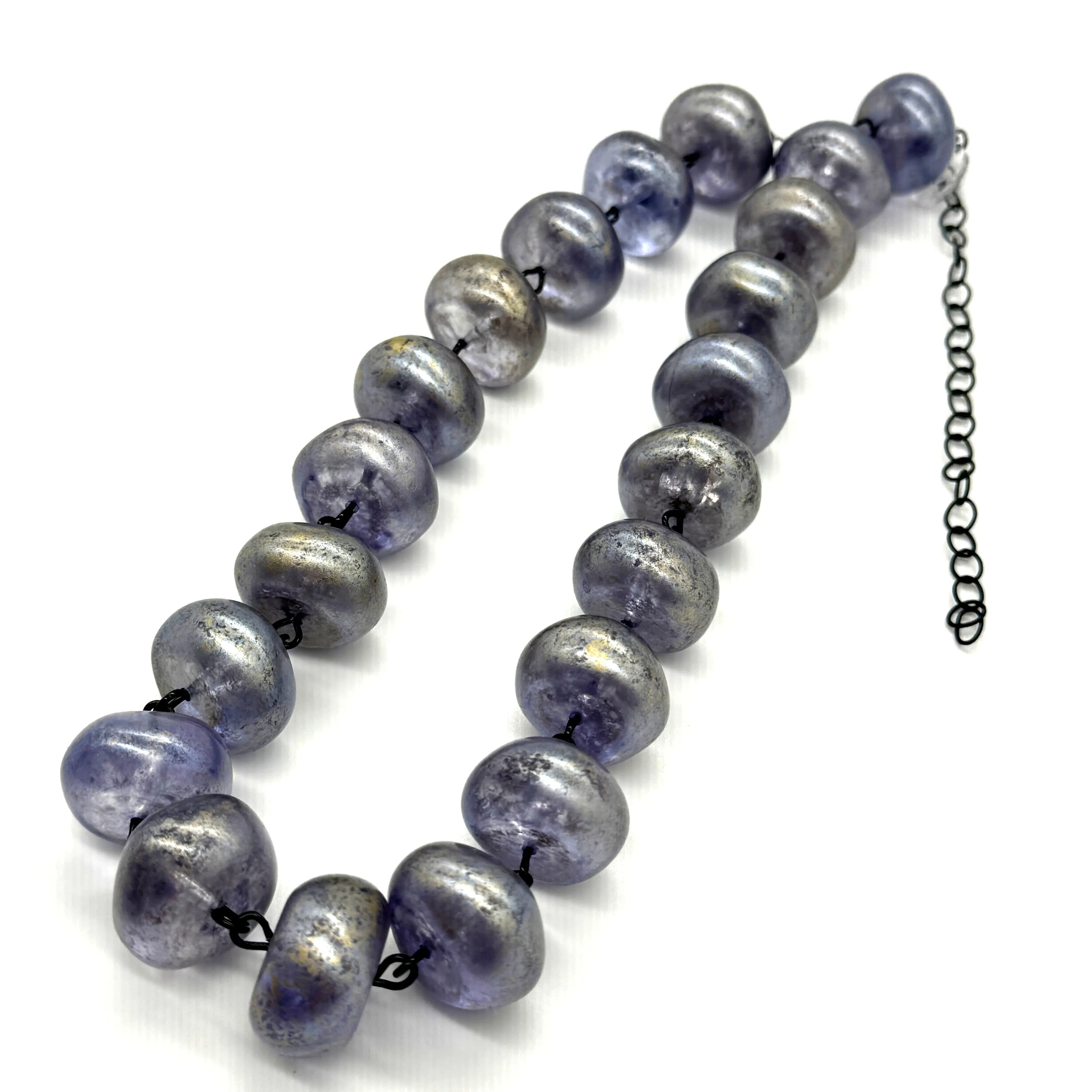 Blue Mercury Chunker Amelia Necklace