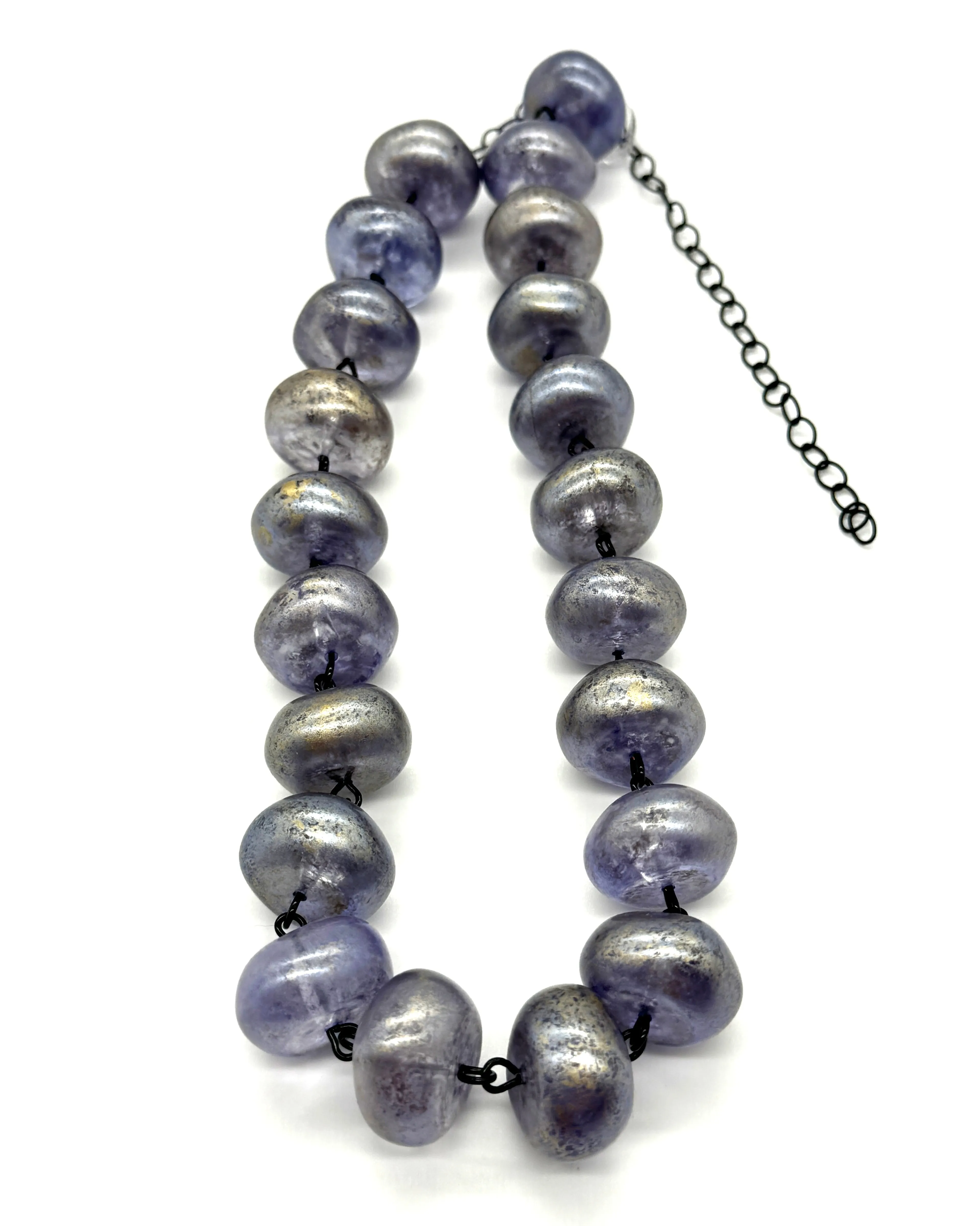 Blue Mercury Chunker Amelia Necklace