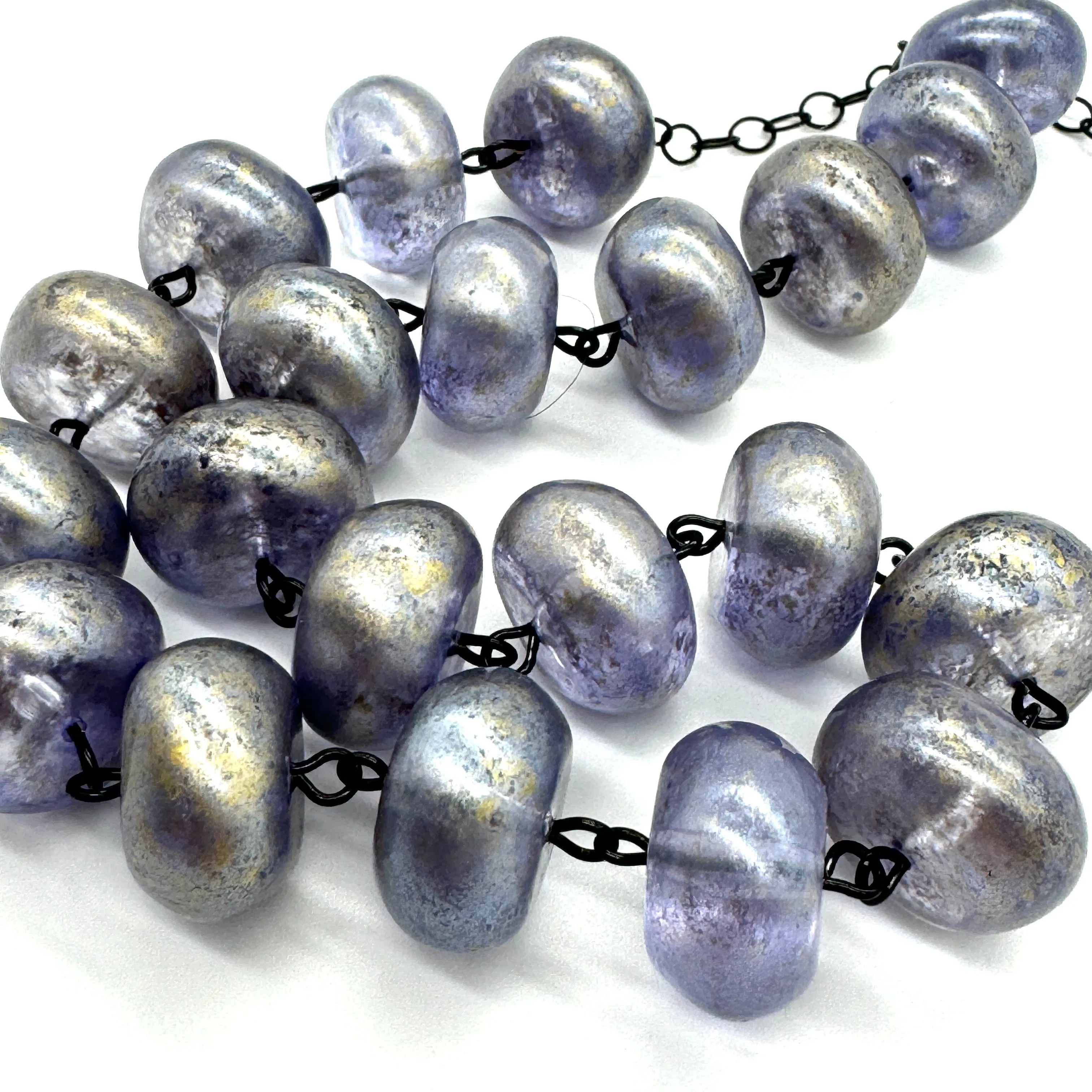 Blue Mercury Chunker Amelia Necklace