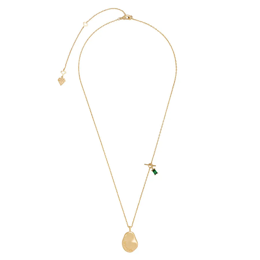 Breathe Gold Mantra Necklace