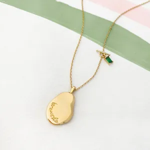 Breathe Gold Mantra Necklace