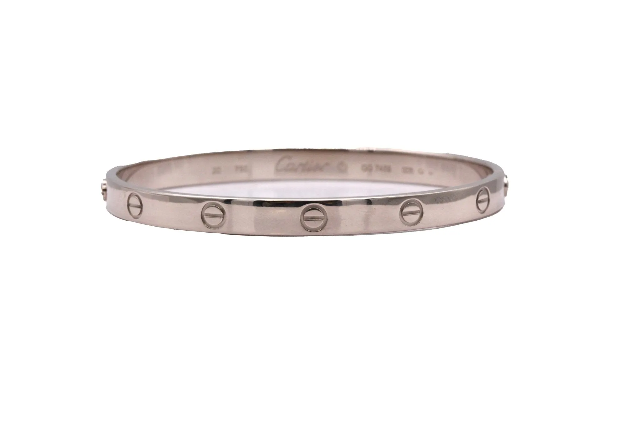 Cartier Love Bangle Size 20 - 18ct White Gold