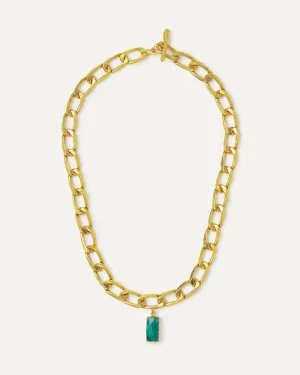 Chain Esme Emerald Necklace- Ottoman Hands