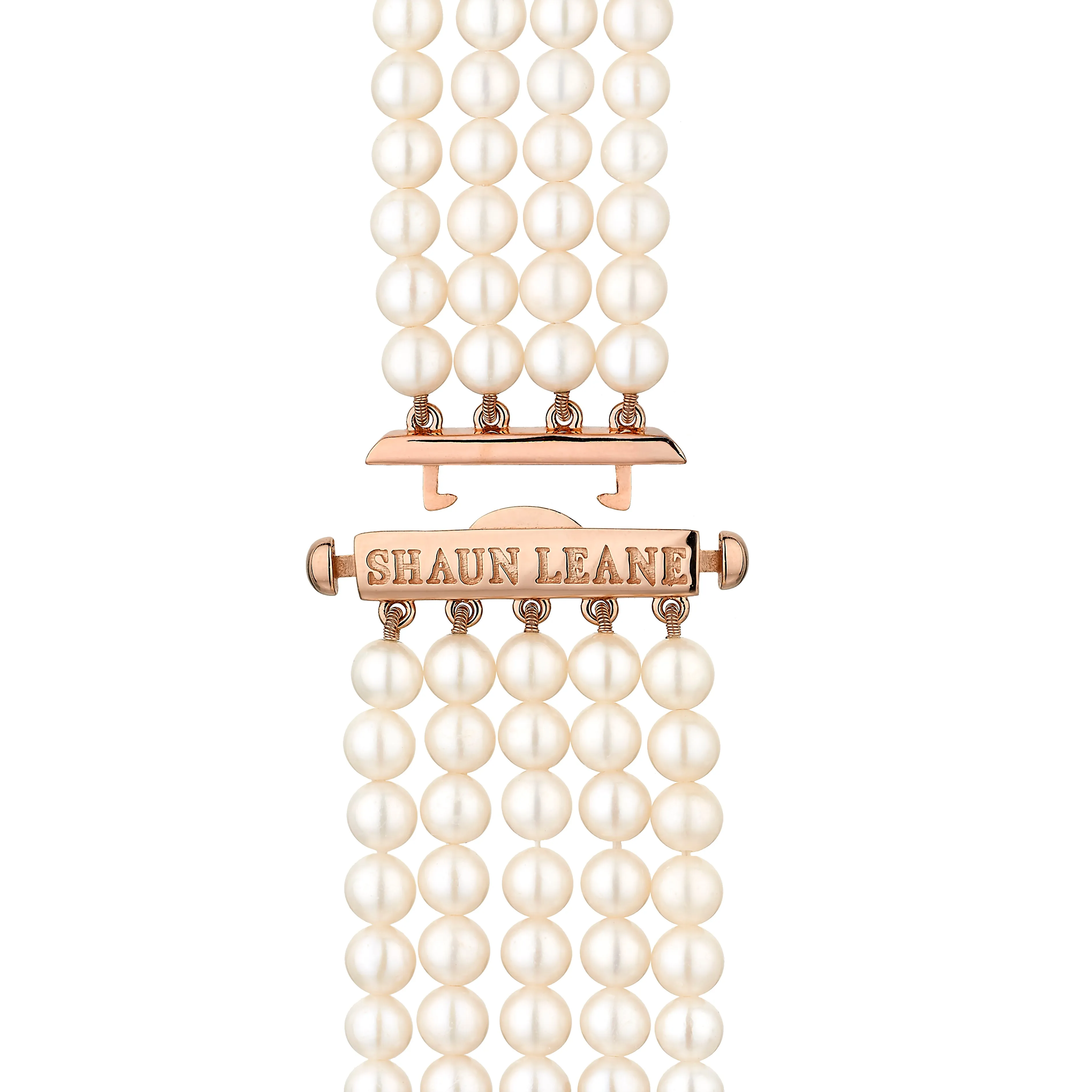 Cherry Blossom Strand Bracelet - Rose Gold Vermeil, Diamond & Pearl