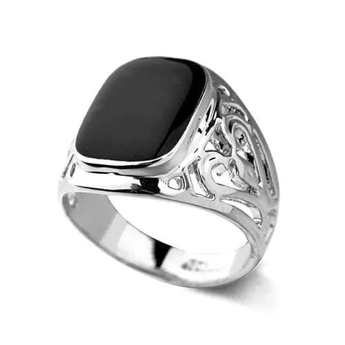 Classy Men Platinum Royal Ring