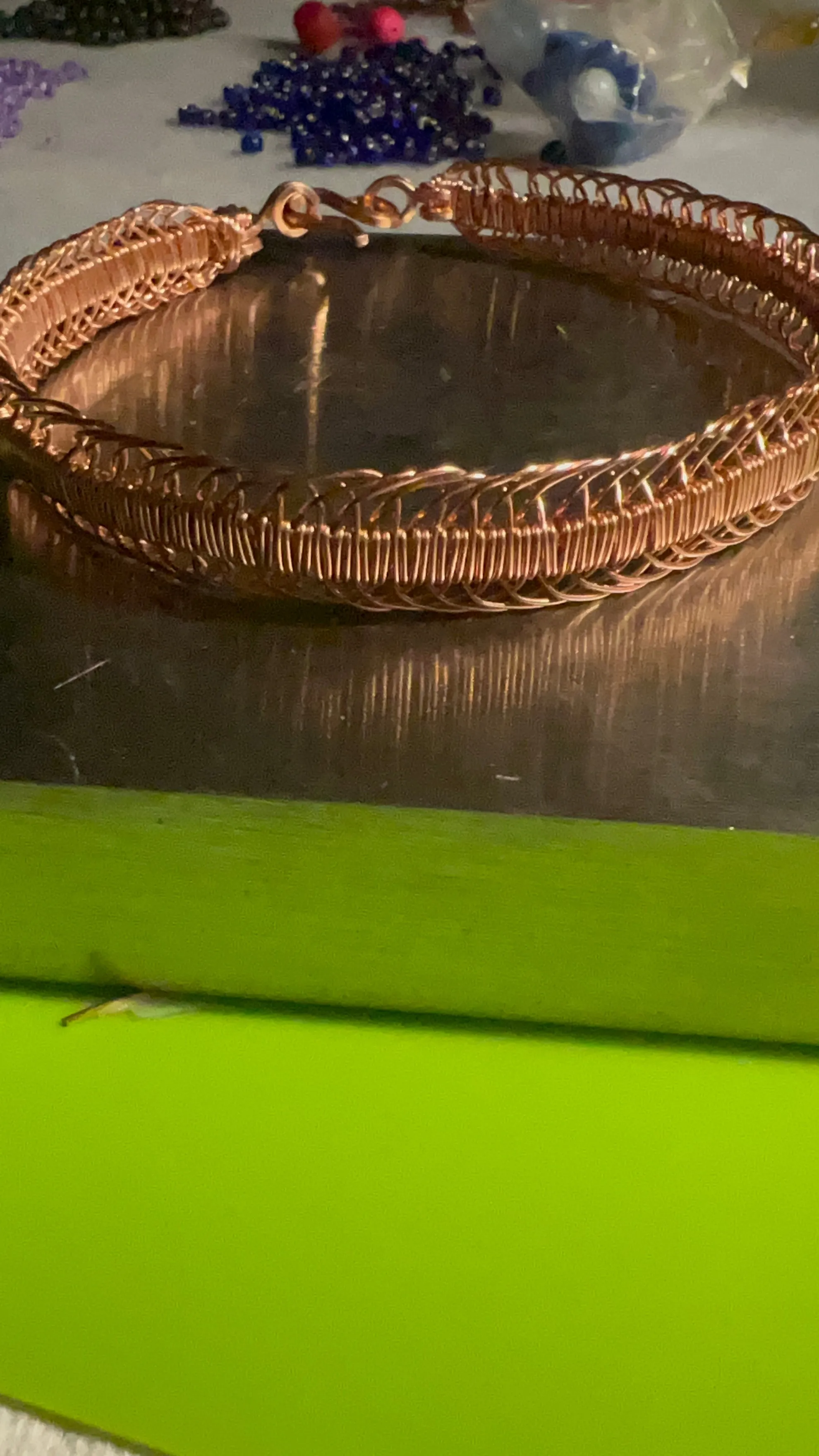 Copper Woven Unisex Bracelet