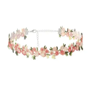 Cottagecore Crochet Flower Choker