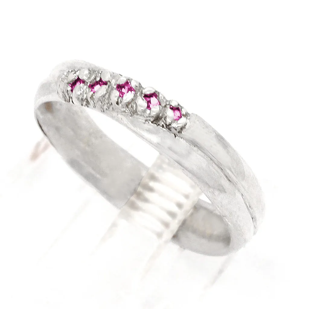 Criss Cross Ruby Ring (size 8)