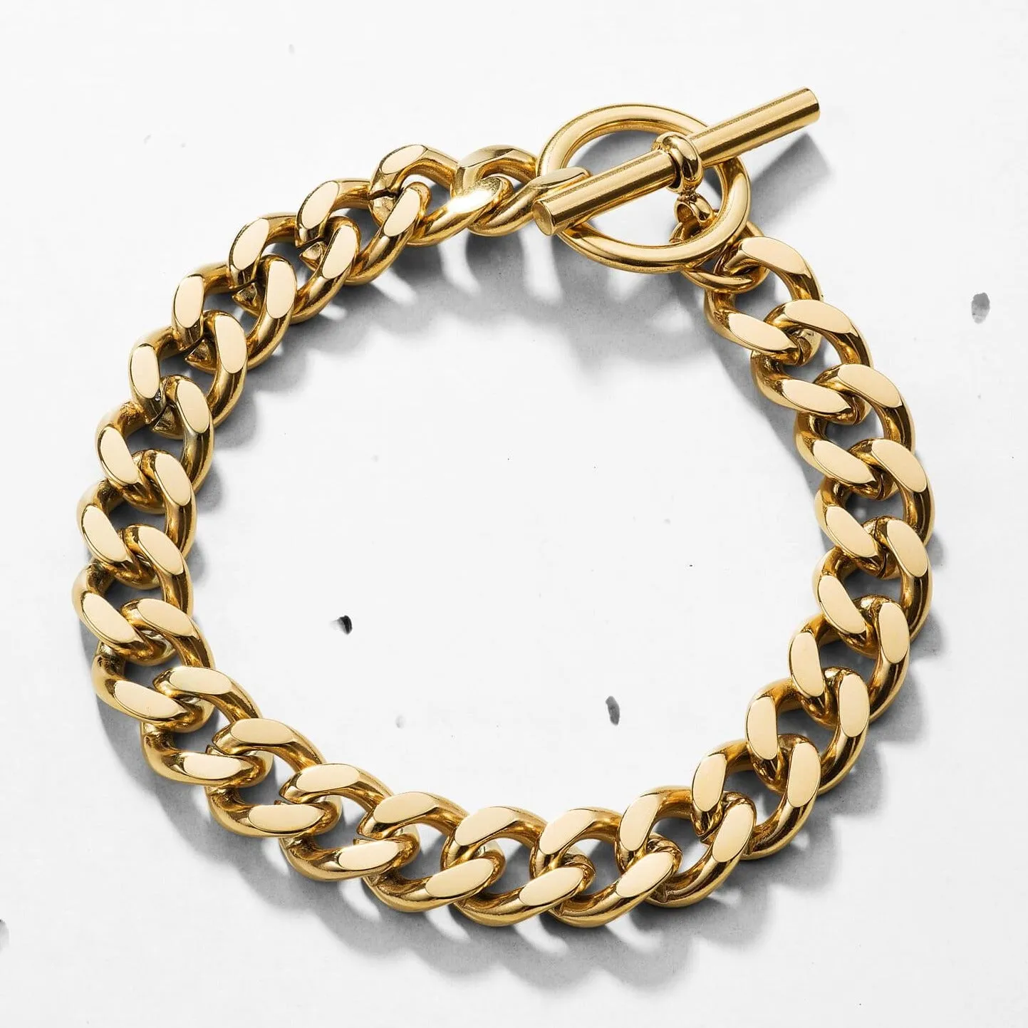 Curb Chain T Bar Bracelet