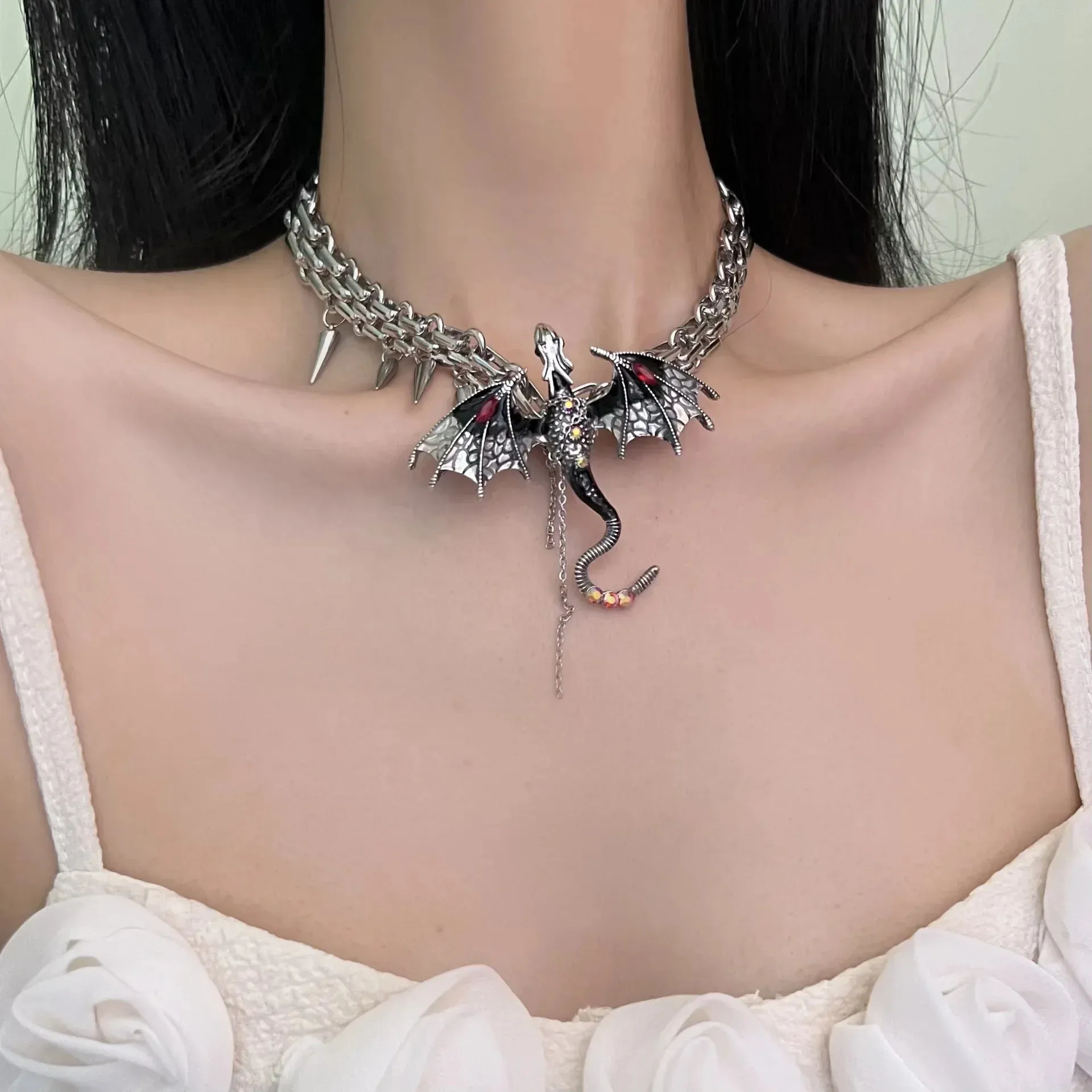 Dark Dragon Rivet Choker