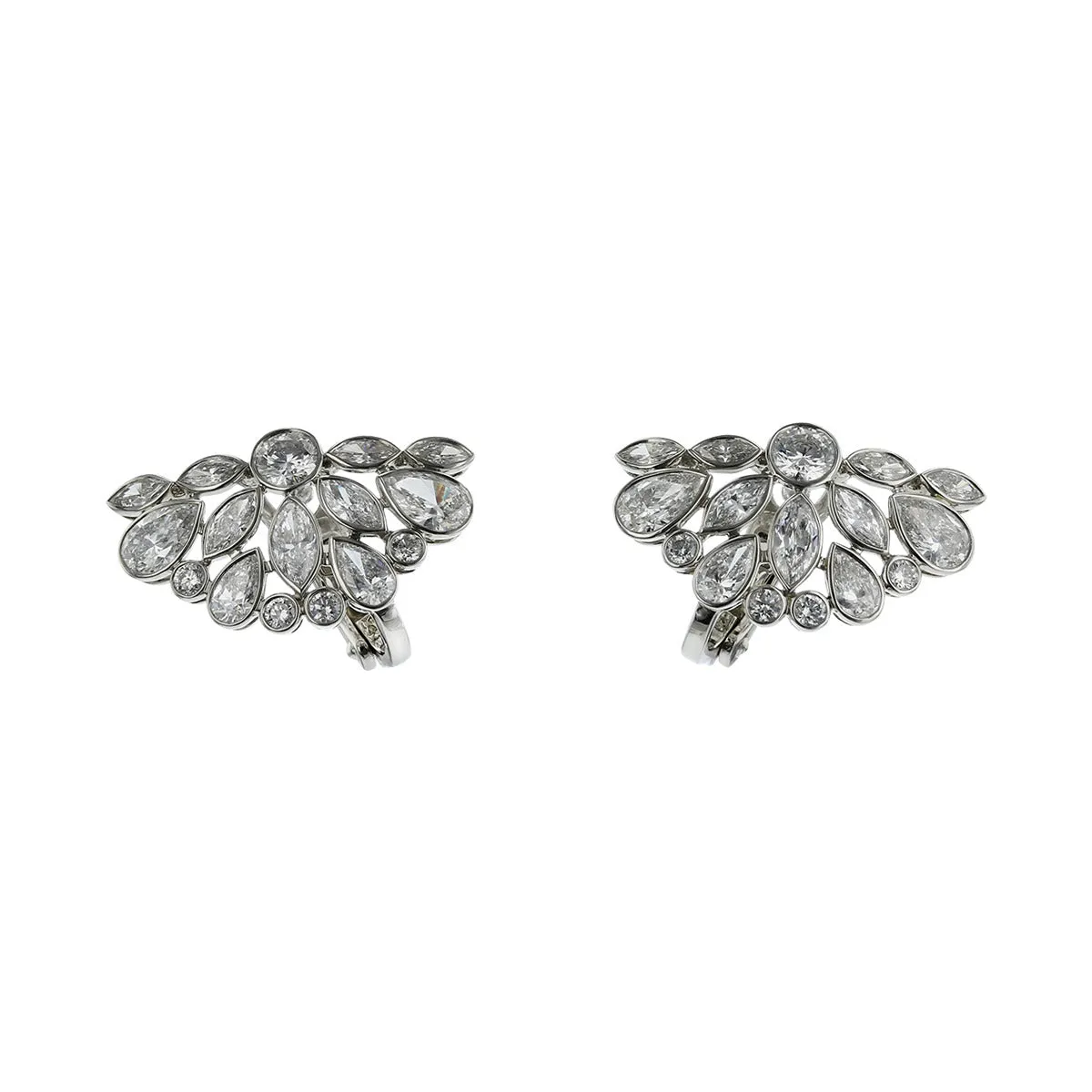 De La Vie Diamond Cluster Earrings