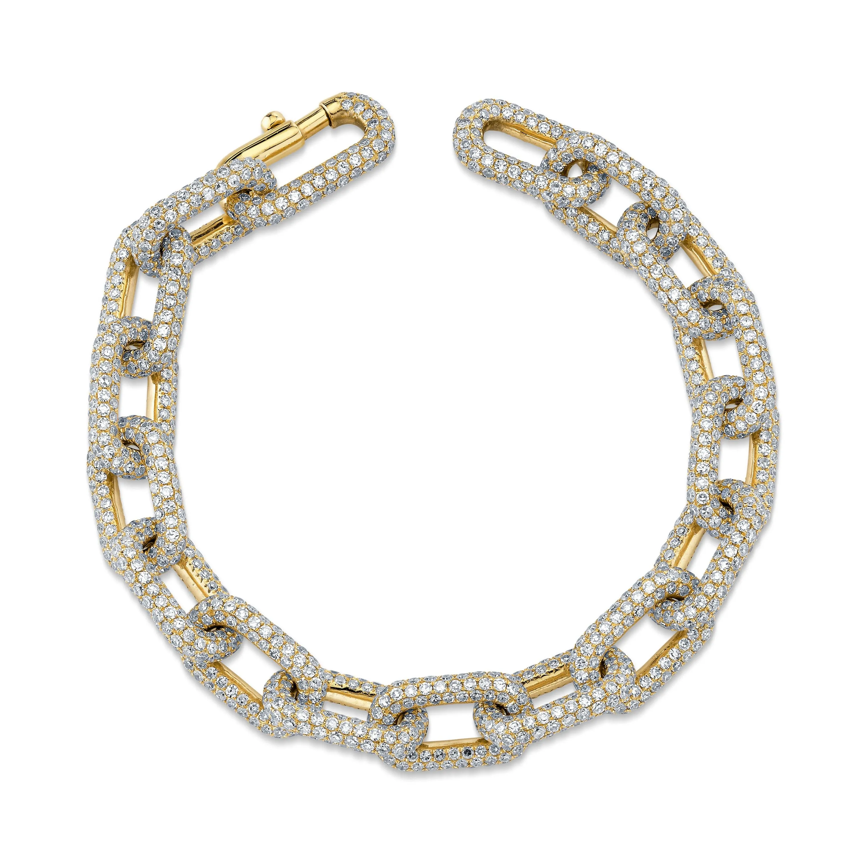 DIAMOND PAVE CABLE LINK BRACELET