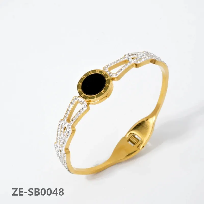 Diana Baby Black Roman Zircon Bracelet - Elegant Wear