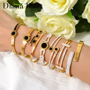 Diana Baby Black Roman Zircon Bracelet - Elegant Wear