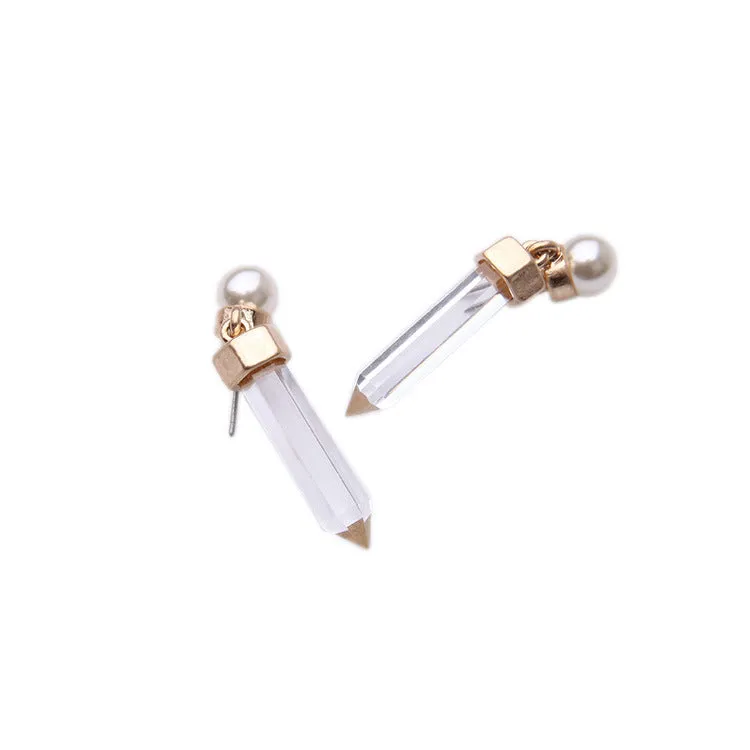 E616 - Pencil Gemstone Earrings