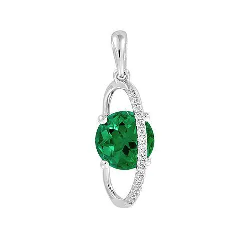 Emerald & Diamond Necklace