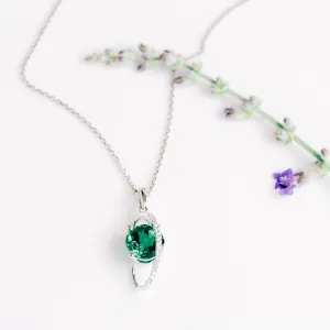 Emerald & Diamond Necklace