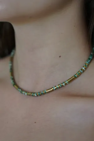 Emerald Beaded Necklace