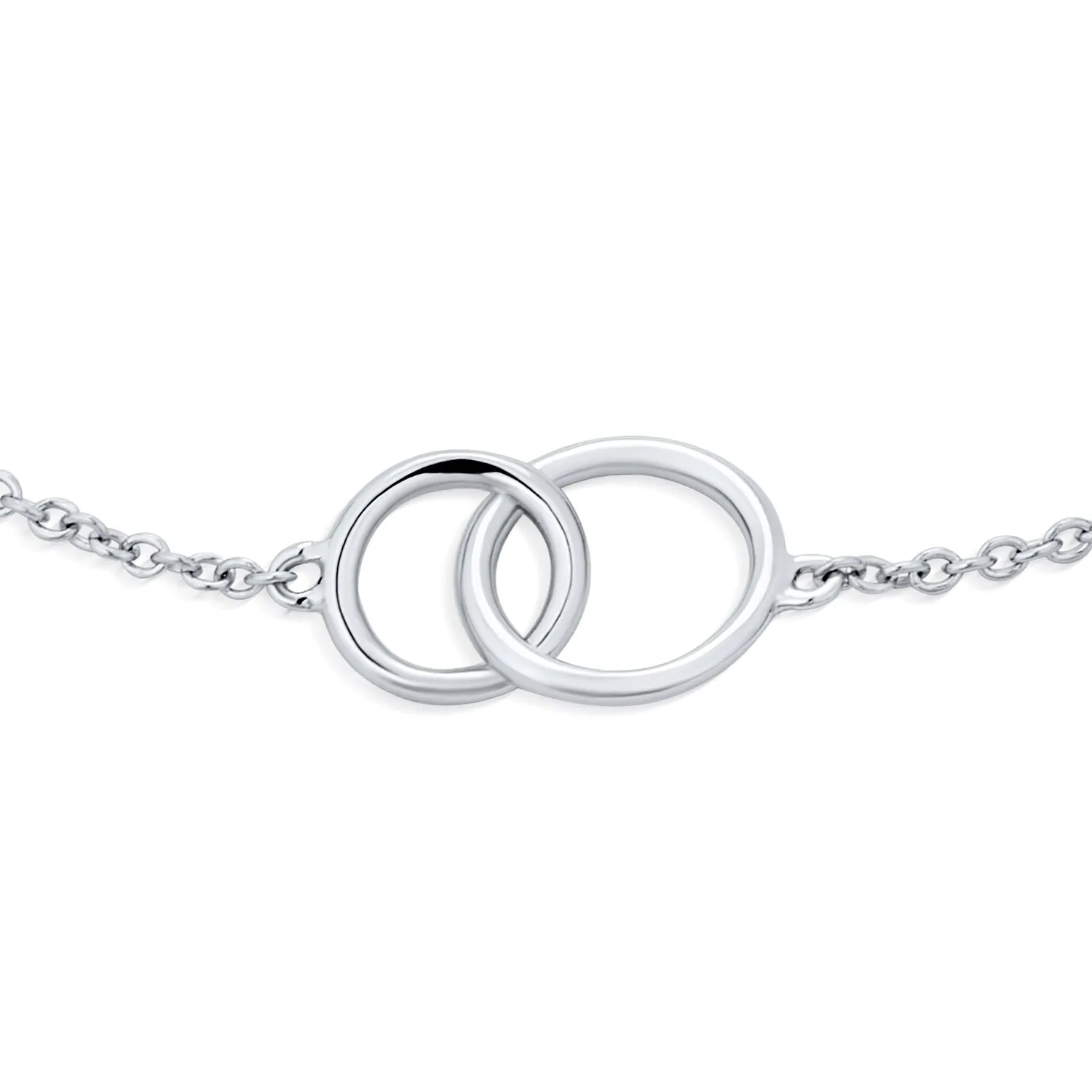 Eternal Love Knot Infinity Heart Bangle Bracelet .925 Sterling Silver